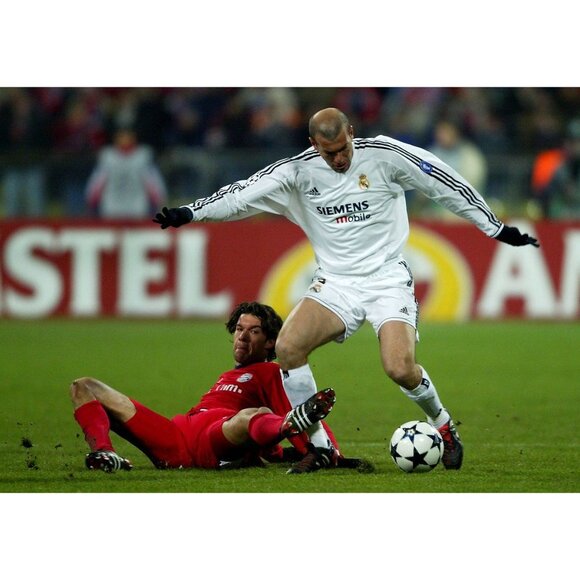 Zidane Real Madrid 2003 2004 UEFA Long Sleeve Soccer Jersey Shirt M SKU# 913869 - Picture 10 of 10